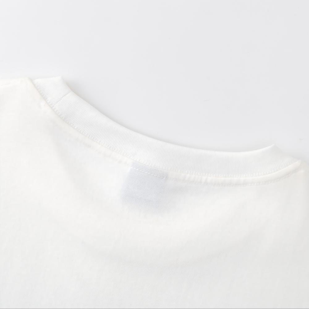OIEEMTT Cotton Oversize T-shirt Loose Screen Printing Short Sleeve Top Graphic Summer Tee
